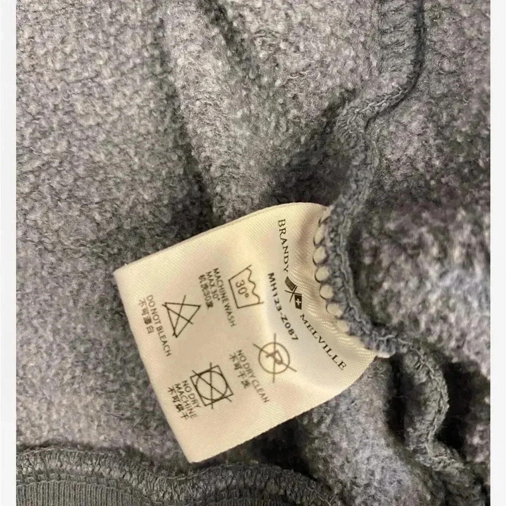 Brandy Melville Blue Cropped  Hoodie Size Small - Picture 8 of 8